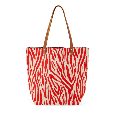 BG20 Zebra Shopping Bag - RED